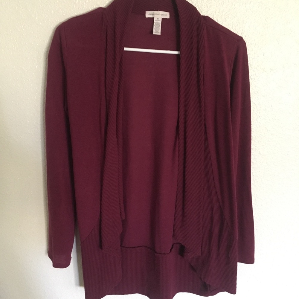 Maroon cardigan